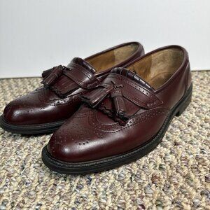 French Shriner Whitman Men's Leather Oxford Wing Tip Shoes Size 8 M
